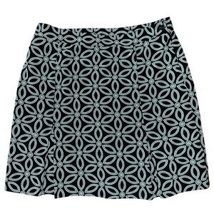 EP Pro Women’s Size 8 Navy Blue Turquoise Floral Print Golf Skort
